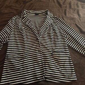 Mossimo Supply Co. Black and White Striped Blazer